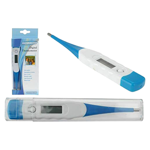 Digital Thermometer with Flexible Tip (for Oral, Underarm or Rectal Use)