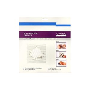 Gyproc Plasterboard Repair Patch - Assortment 12 Patches Pack