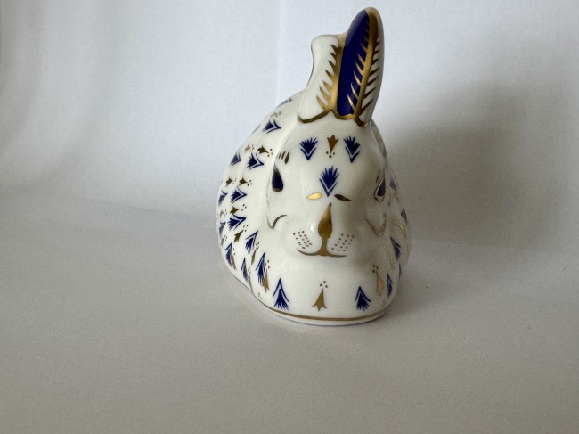 Royal Crown Derby BLUE RABBIT Paperweight Gift - First Quality Gold ...