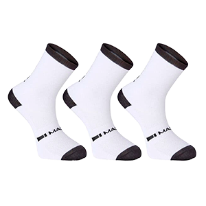 Madison Freewheel Coolmax Mid Socks - Triple Pack White Medium EU 40-42