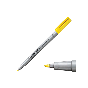 Staedtler Lumocolor Non-Permanent Refillable 316-1 F  Fine Marker (Yellow, 0.6 mm)