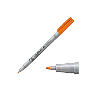 Staedtler Lumocolor Non-Permanent Refillable 316-4 F  Fine Marker (Orange, 0.6 mm)