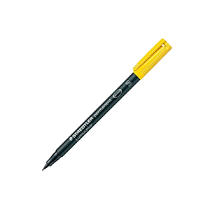 Staedtler Lumocolor Permanent Refillable 313-1 S  Superfine Marker (Yellow, 0.4 mm)