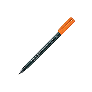 Staedtler Lumocolor Permanent Refillable 313-4 S  Superfine Marker (Orange, 0.4 mm)