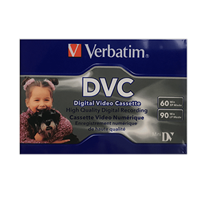 Verbatim DVC Digital Video Cassette Mini DV 60 min. SP / 90 min. LP